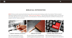 Desktop Screenshot of biblicalintensives.com