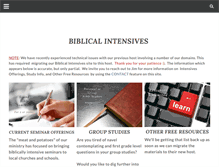 Tablet Screenshot of biblicalintensives.com